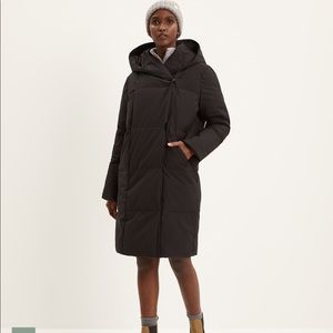 FRANK AND OAK Hygge coat black sz small